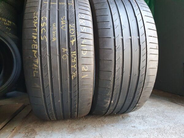 Шины бу 285 40 R21 Лето Continental