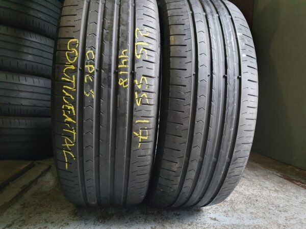 Шины бу 215 55 R17 Лето Continental