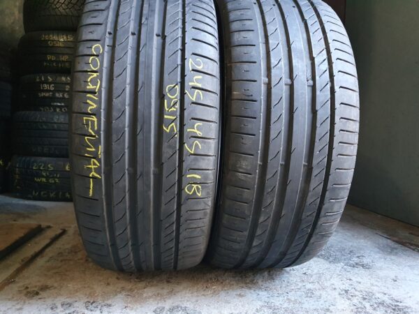 Шины бу 245 45 R18 Лето Continental