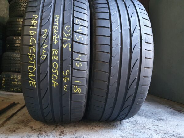 Шины бу 245 45 R18 Лето Bridgestone
